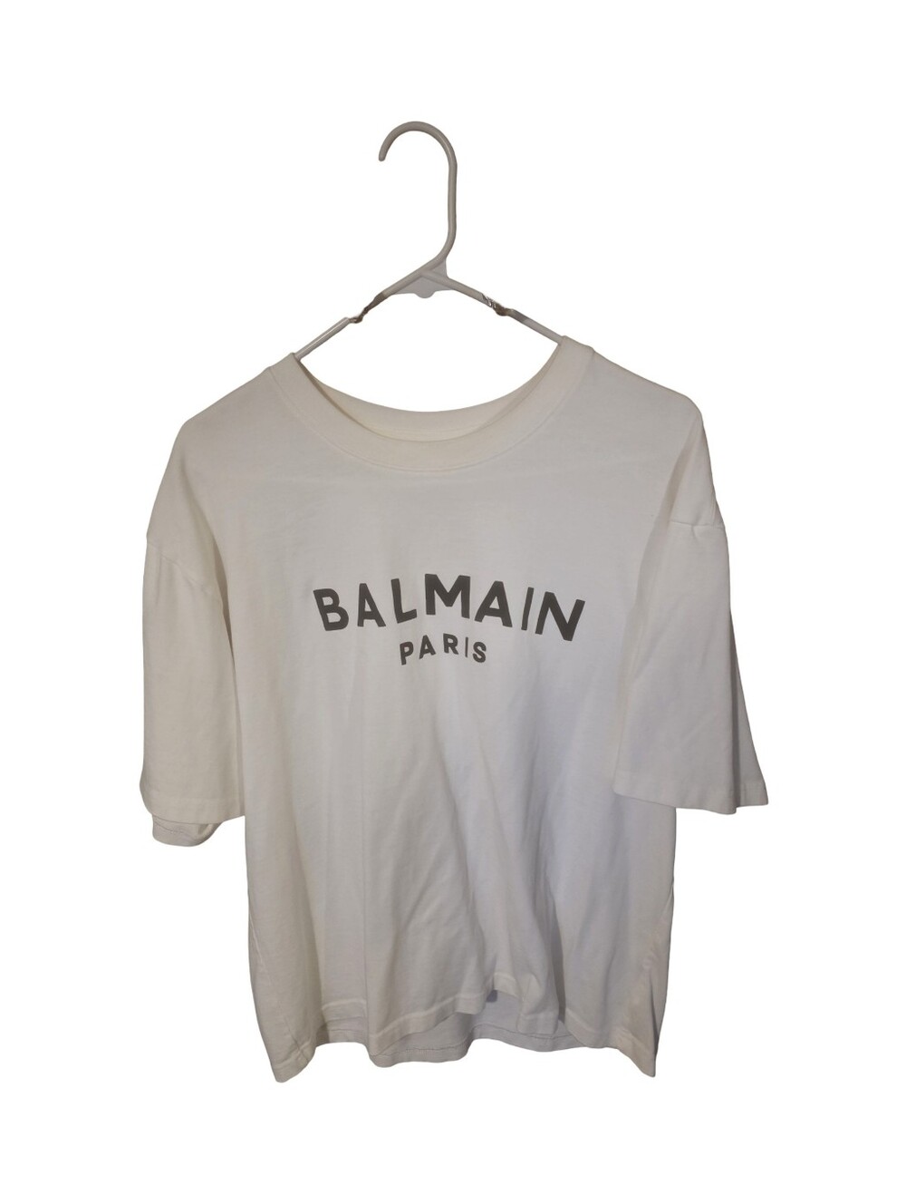Balmain White Logo Short Sleeve Tee - Picture 2 of 2